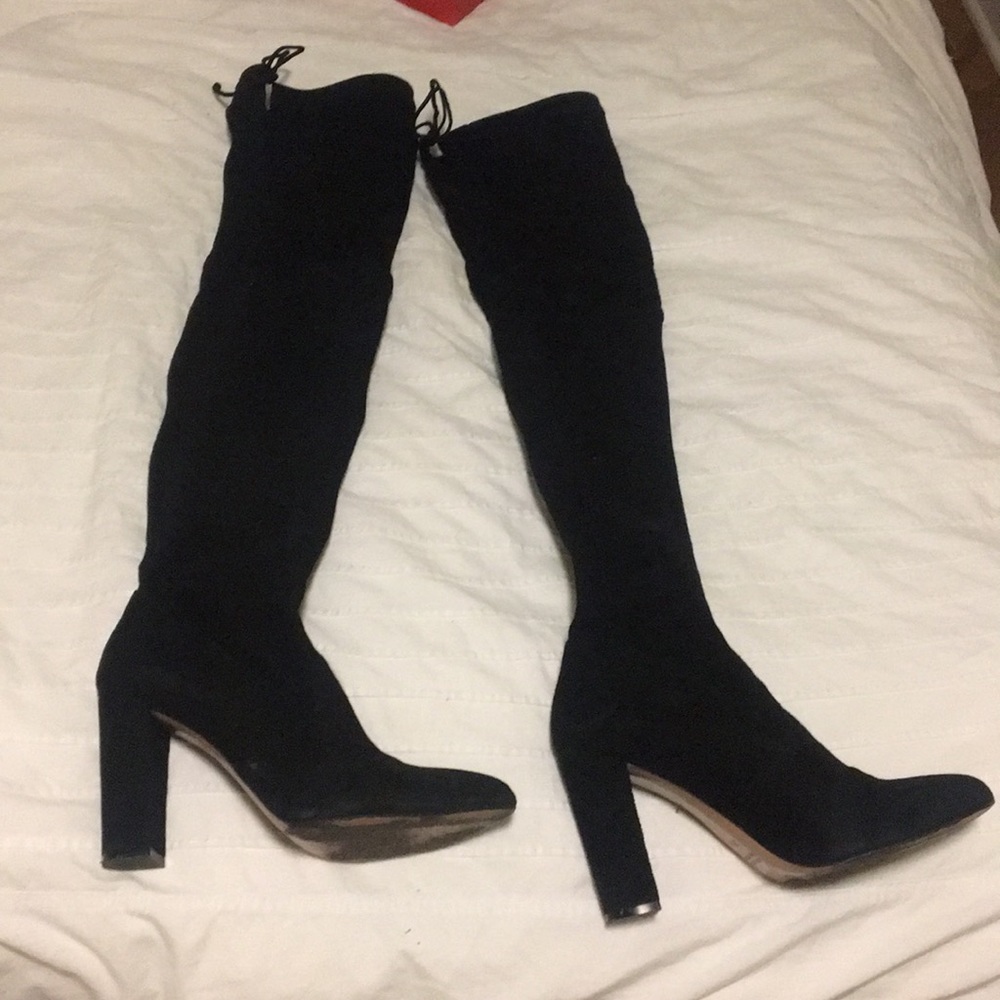 Jean-Michel Cazabat Black Over the Knee Boots